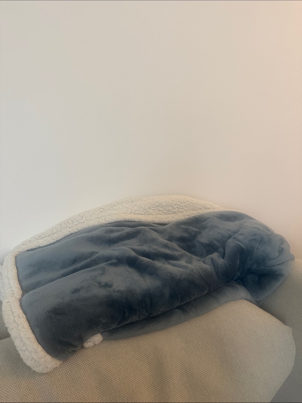 Plush Reversible Sherpa Throw Blanket - Gray/Cream electic blanket